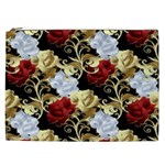 Roses Seamless Pattern Floral Cosmetic Bag (XXL)