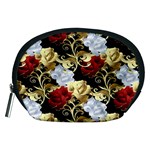 Roses Seamless Pattern Floral Accessory Pouch (Medium)