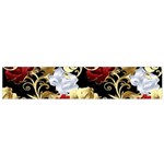 Roses Seamless Pattern Floral Small Premium Plush Fleece Scarf