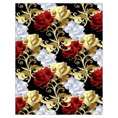 Roses Seamless Pattern Floral Toiletries Pouch from ArtsNow.com Back