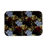 Roses Seamless Pattern Floral Open Lid Metal Box (Silver)  