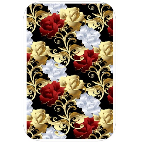 Roses Seamless Pattern Floral Belt Pouch Bag (Large) from ArtsNow.com Back