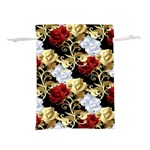 Roses Seamless Pattern Floral Lightweight Drawstring Pouch (L)