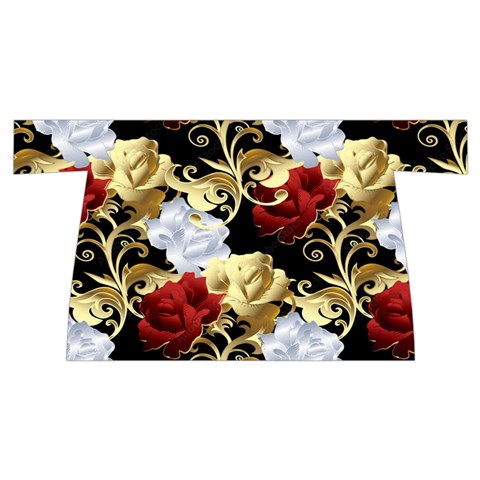 Roses Seamless Pattern Floral Wristlet Pouch Bag (Small) from ArtsNow.com Back