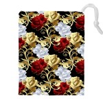 Roses Seamless Pattern Floral Drawstring Pouch (4XL)