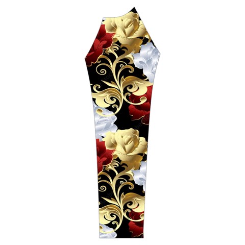 Roses Seamless Pattern Floral Women s Long Sleeve Raglan T Sleeve Left