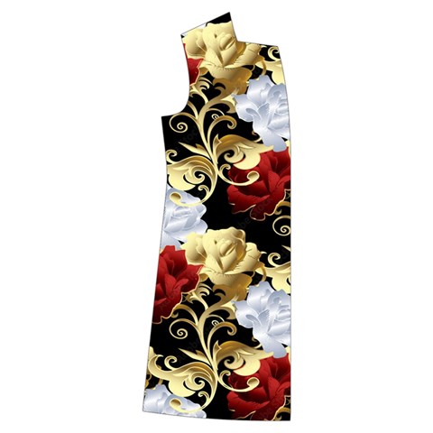 Roses Seamless Pattern Floral Kids  Long Sleeve Velvet Lounge Robe from ArtsNow.com Front Right