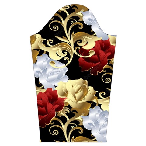 Roses Seamless Pattern Floral Kids  Long Sleeve Velvet Lounge Robe from ArtsNow.com Sleeve Right