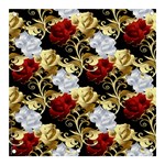 Roses Seamless Pattern Floral Banner and Sign 3  x 3 