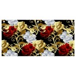 Roses Seamless Pattern Floral Banner and Sign 4  x 2 