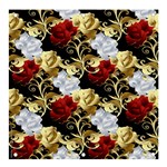 Roses Seamless Pattern Floral Banner and Sign 4  x 4 