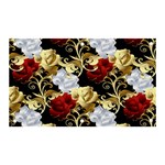 Roses Seamless Pattern Floral Banner and Sign 5  x 3 