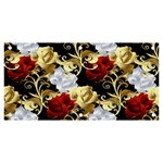 Roses Seamless Pattern Floral Banner and Sign 6  x 3 