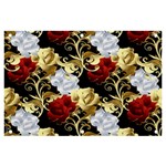 Roses Seamless Pattern Floral Banner and Sign 6  x 4 