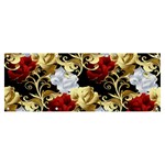 Roses Seamless Pattern Floral Banner and Sign 8  x 3 