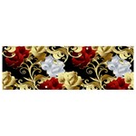 Roses Seamless Pattern Floral Banner and Sign 9  x 3 