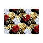 Roses Seamless Pattern Floral Premium Plush Fleece Blanket (Mini)