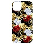 Roses Seamless Pattern Floral iPhone 14 Plus Black UV Print Case