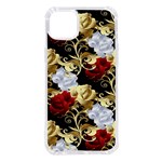 Roses Seamless Pattern Floral iPhone 14 Plus TPU UV Print Case