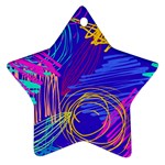 Seamless Vintage Pattern Retro 80s Or 90s Style Abstract Ornament (Star)