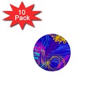 Seamless Vintage Pattern Retro 80s Or 90s Style Abstract 1  Mini Buttons (10 pack) 