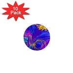 Seamless Vintage Pattern Retro 80s Or 90s Style Abstract 1  Mini Magnet (10 pack) 