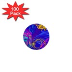 Seamless Vintage Pattern Retro 80s Or 90s Style Abstract 1  Mini Buttons (100 pack) 