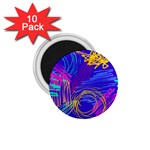 Seamless Vintage Pattern Retro 80s Or 90s Style Abstract 1.75  Magnets (10 pack) 