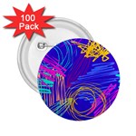 Seamless Vintage Pattern Retro 80s Or 90s Style Abstract 2.25  Buttons (100 pack) 