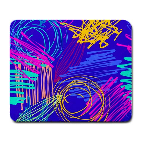 Seamless Vintage Pattern Retro 80s Or 90s Style Abstract Large Mousepad from ArtsNow.com Front