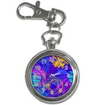 Seamless Vintage Pattern Retro 80s Or 90s Style Abstract Key Chain Watches