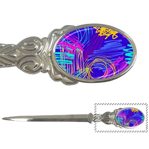 Seamless Vintage Pattern Retro 80s Or 90s Style Abstract Letter Opener from ArtsNow.com Front