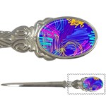 Seamless Vintage Pattern Retro 80s Or 90s Style Abstract Letter Opener