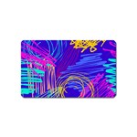 Seamless Vintage Pattern Retro 80s Or 90s Style Abstract Magnet (Name Card)