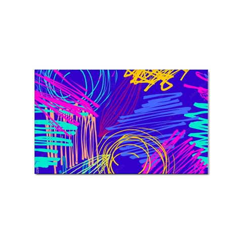 Seamless Vintage Pattern Retro 80s Or 90s Style Abstract Sticker Rectangular (100 pack) from ArtsNow.com Front