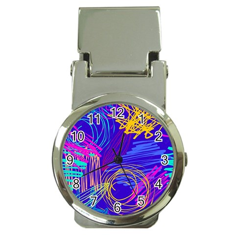 Seamless Vintage Pattern Retro 80s Or 90s Style Abstract Money Clip Watches from ArtsNow.com Front