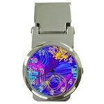 Seamless Vintage Pattern Retro 80s Or 90s Style Abstract Money Clip Watches