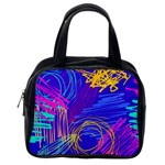 Seamless Vintage Pattern Retro 80s Or 90s Style Abstract Classic Handbag (One Side)