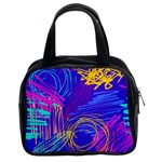 Seamless Vintage Pattern Retro 80s Or 90s Style Abstract Classic Handbag (Two Sides)