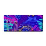 Seamless Vintage Pattern Retro 80s Or 90s Style Abstract Hand Towel