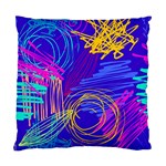 Seamless Vintage Pattern Retro 80s Or 90s Style Abstract Standard Cushion Case (One Side)