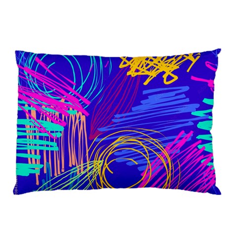 Seamless Vintage Pattern Retro 80s Or 90s Style Abstract Pillow Case from ArtsNow.com 26.62 x18.9  Pillow Case