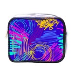 Seamless Vintage Pattern Retro 80s Or 90s Style Abstract Mini Toiletries Bag (One Side)