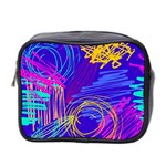 Seamless Vintage Pattern Retro 80s Or 90s Style Abstract Mini Toiletries Bag (Two Sides)