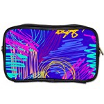 Seamless Vintage Pattern Retro 80s Or 90s Style Abstract Toiletries Bag (Two Sides)