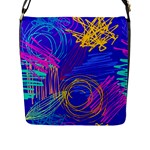 Seamless Vintage Pattern Retro 80s Or 90s Style Abstract Flap Closure Messenger Bag (L)