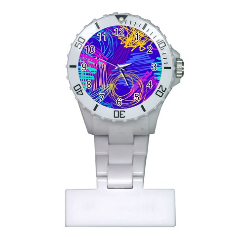 Seamless Vintage Pattern Retro 80s Or 90s Style Abstract Plastic Nurses Watch from ArtsNow.com Front