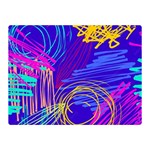 Seamless Vintage Pattern Retro 80s Or 90s Style Abstract Two Sides Premium Plush Fleece Blanket (Mini)