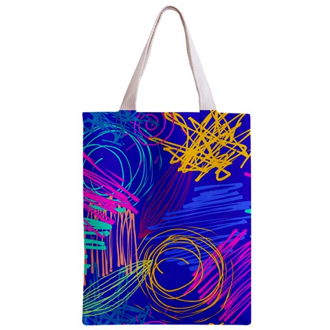 Seamless Vintage Pattern Retro 80s Or 90s Style Abstract Zipper Classic Tote Bag from ArtsNow.com Front