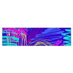 Seamless Vintage Pattern Retro 80s Or 90s Style Abstract Oblong Satin Scarf (16  x 60 )